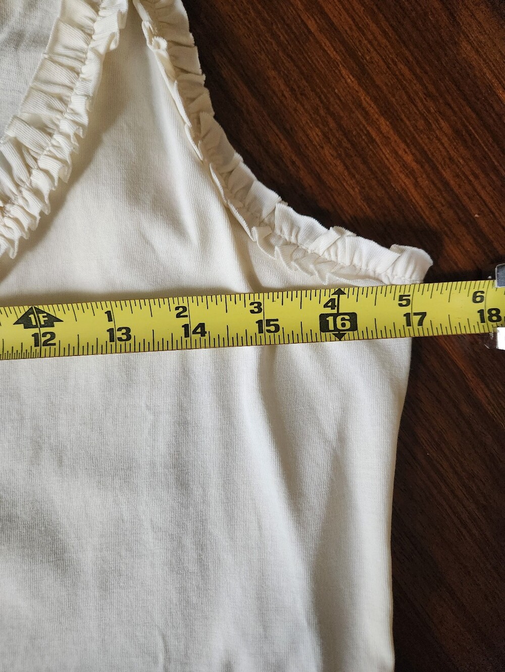 J. Crew Ruffle-Trim Button-Front Tank, NWT - Picture 7 of 8